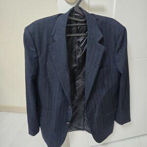 Hermes men's pinstripe suit jacket